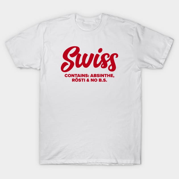 Swiss T-Shirt by MessageOnApparel